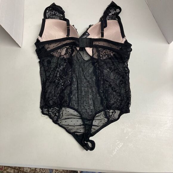 PURE BEAUTY By Rene’ Rofe’ Lingerie Style CAT305289 Black Size Large - Picture 6 of 10